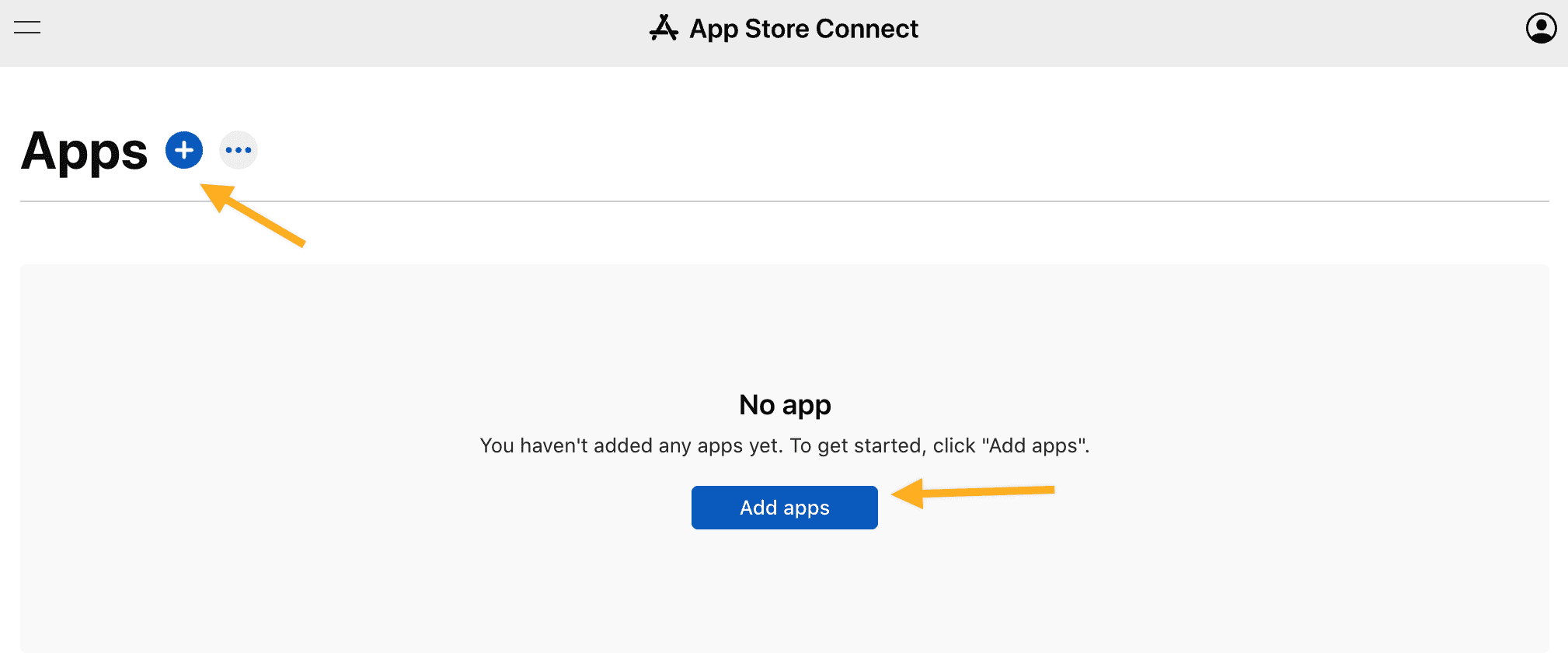 Add a new App Store Connect app