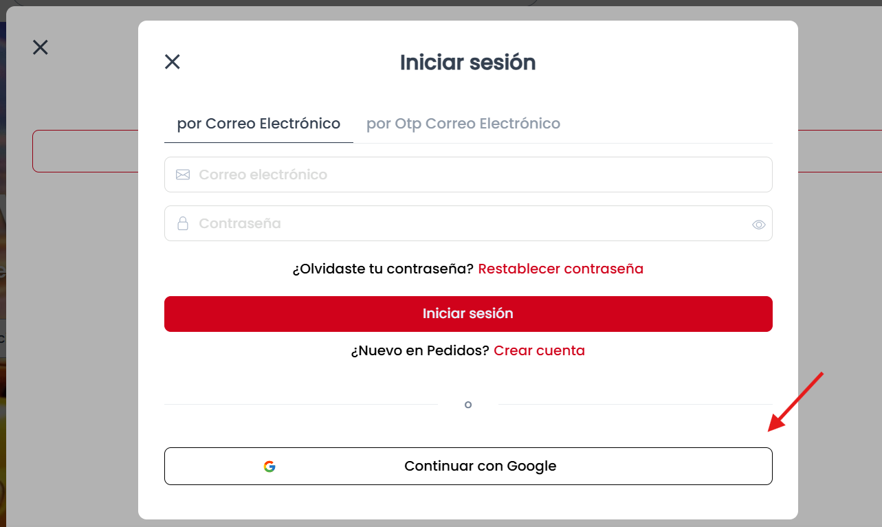 Website Sign in with Google