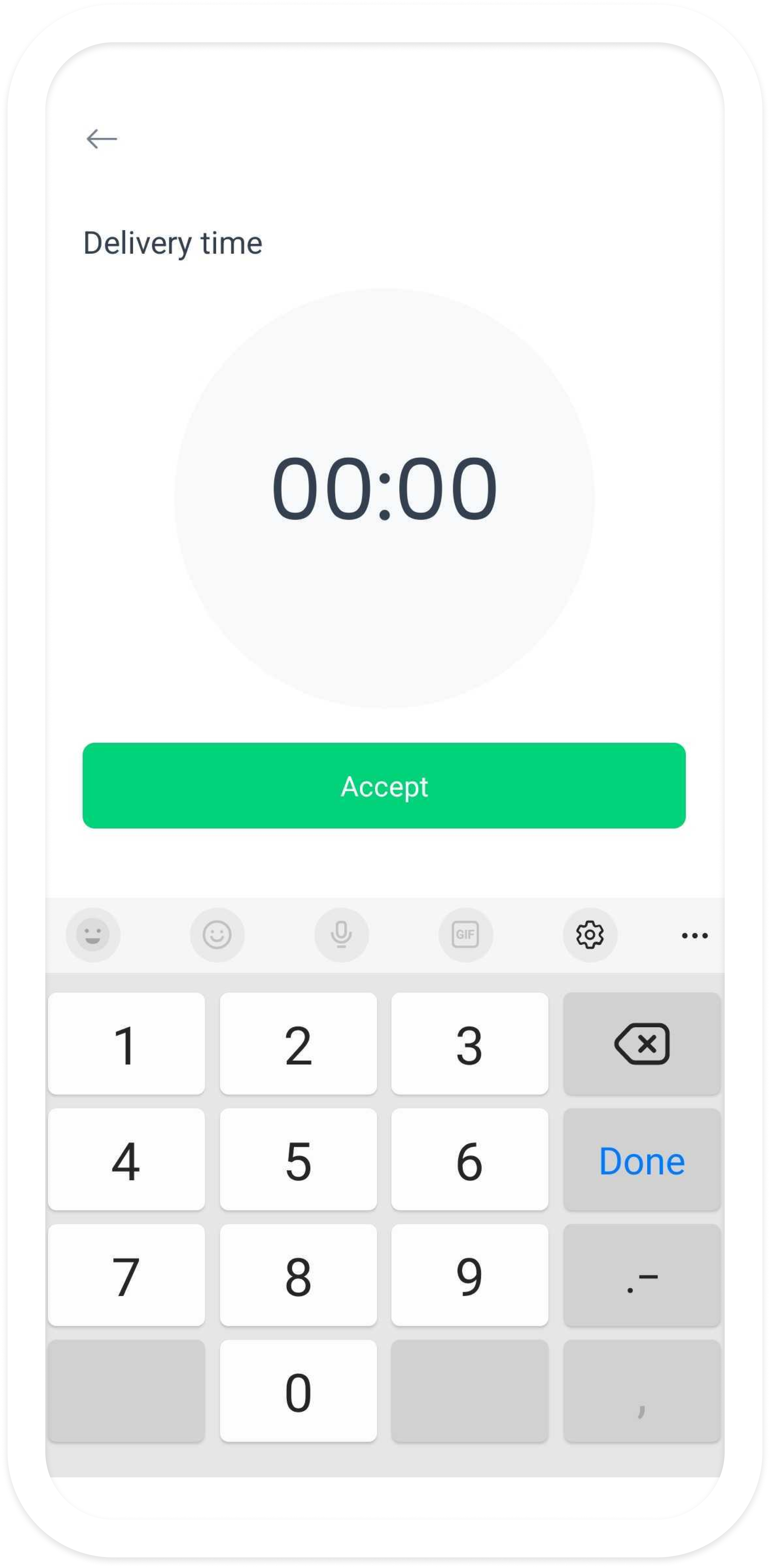 Driver App navigation view