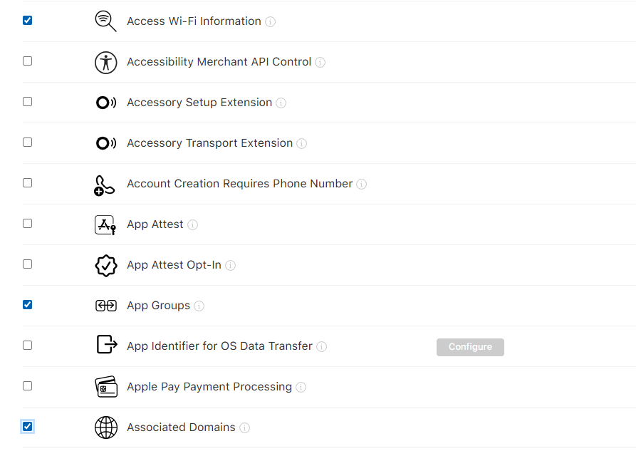 Driver and Business App capabilities