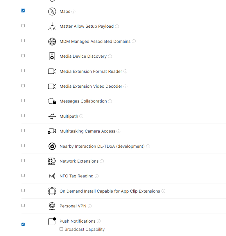 Select Driver and Business App capabilities
