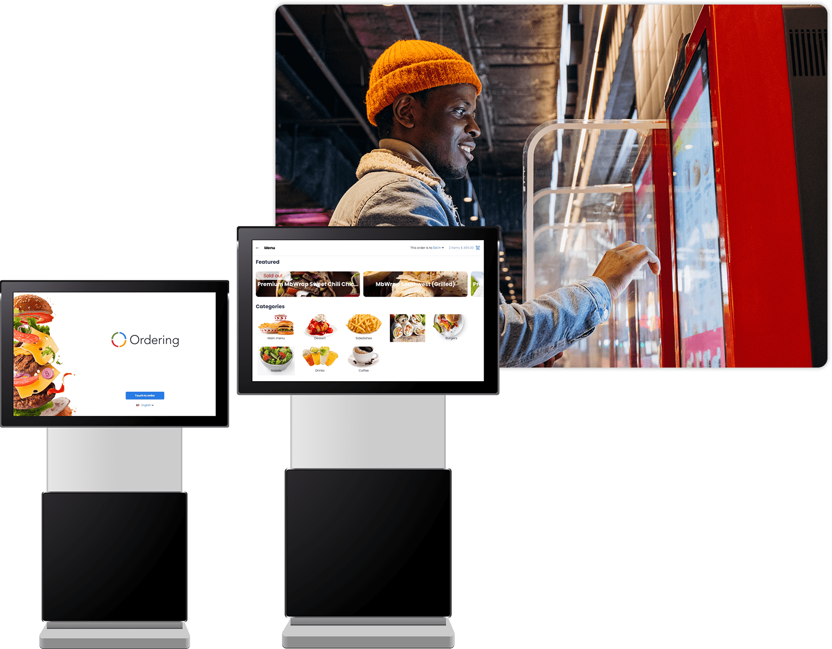 Ordering Kiosk app on a device