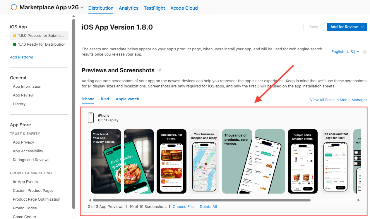 Update App Store product-page screenshots