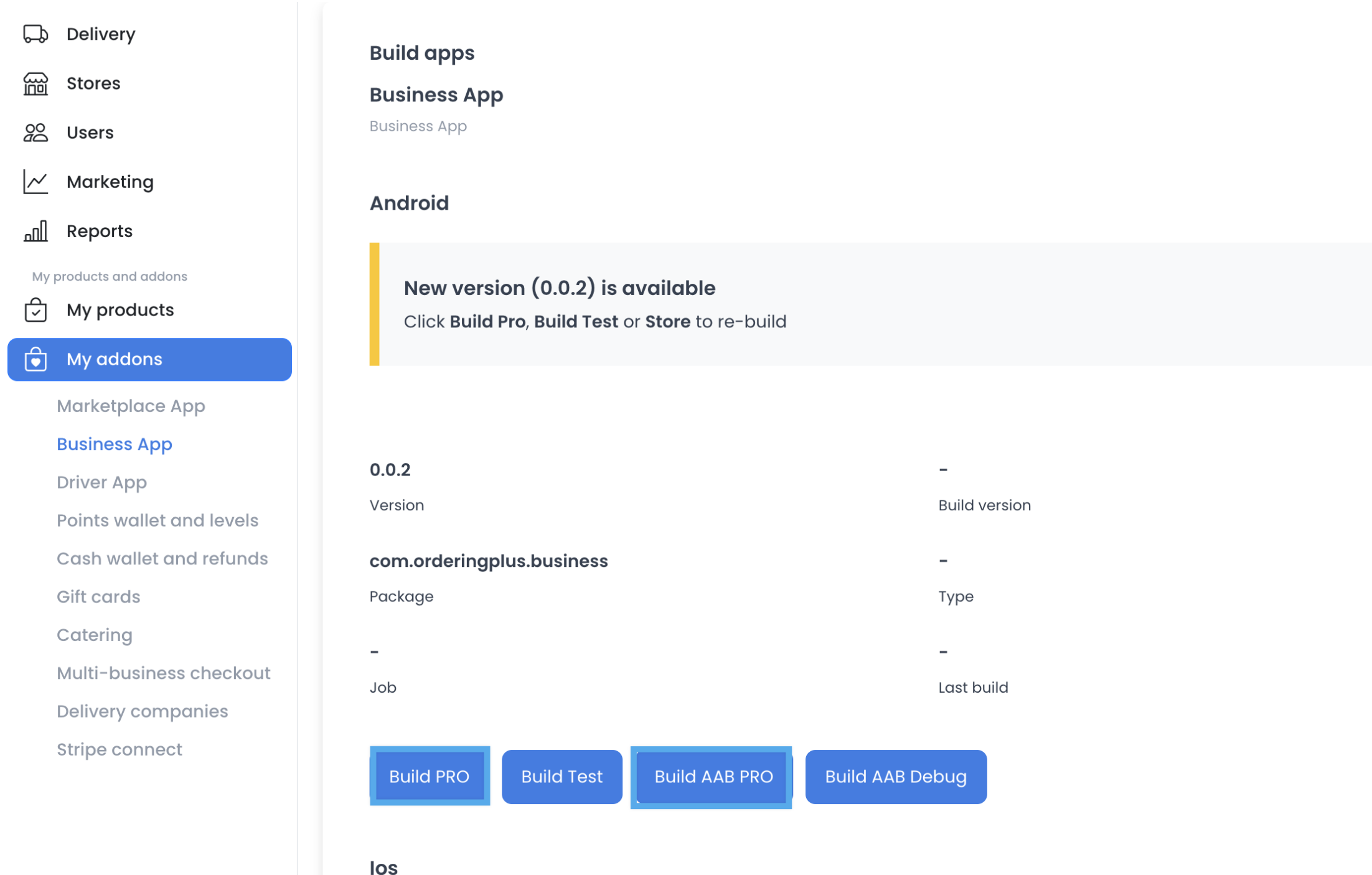 Generate Android release build