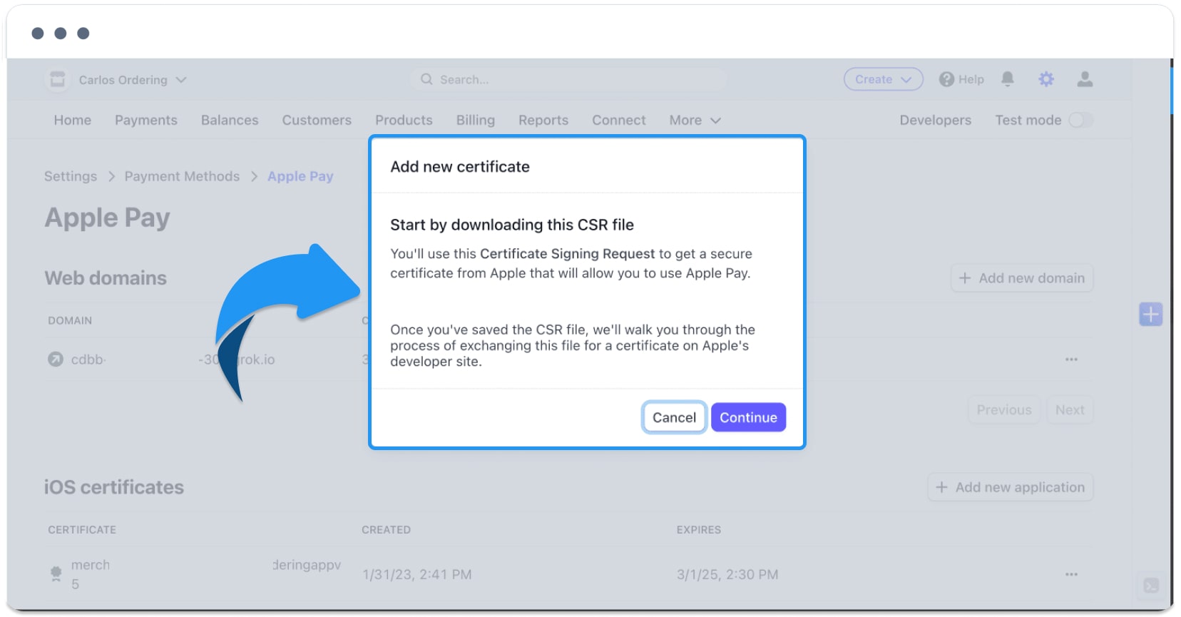 Paso histórico de configuración de cuenta Apple