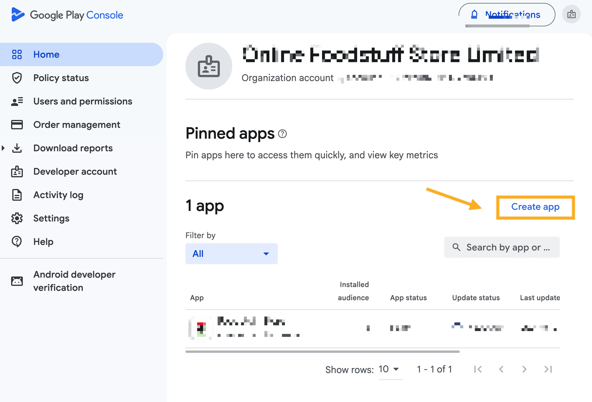 Crear una aplicación de Google Play