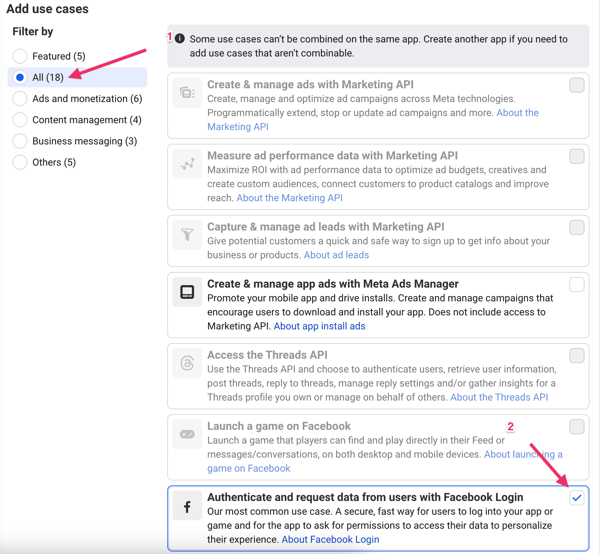 Caso de uso Facebook para autenticarse y solicitar datos con Facebook Login