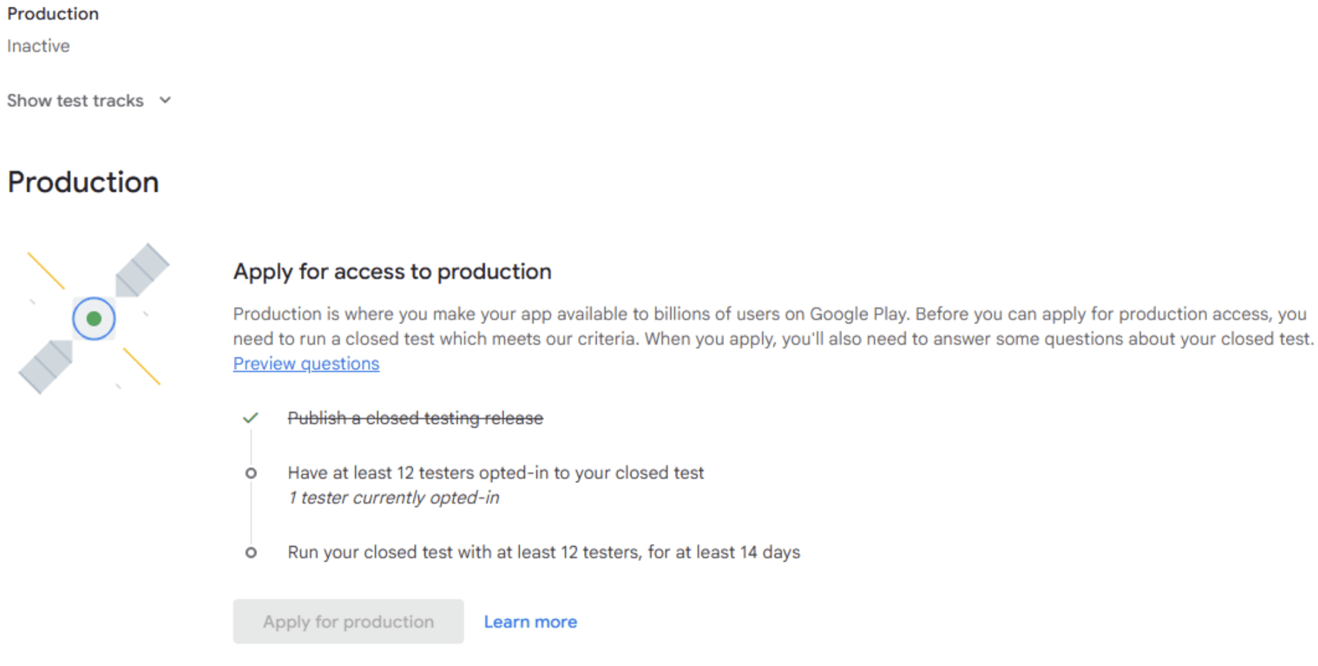 Requisito de prueba cerrada para cuentas personales de Google Play