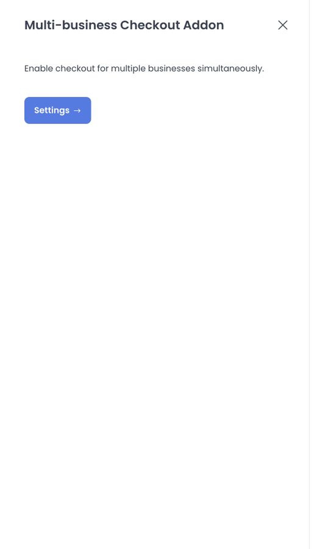 Multi-business Checkout Addon with combined-fee, tip, style, and order-button settings
