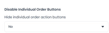 Ajuste Disable Individual Order Buttons
