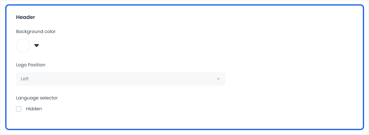 Advanced header settings