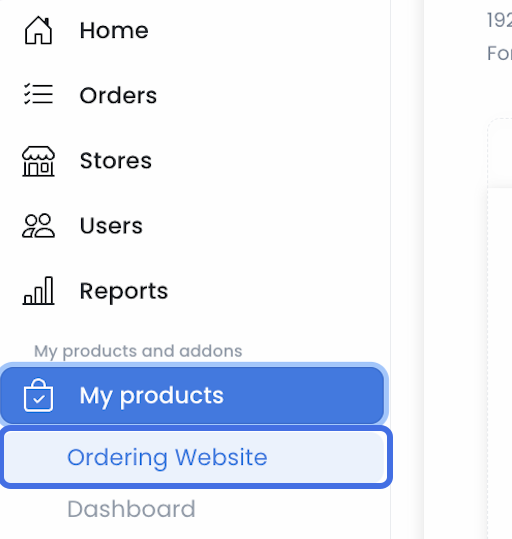 Ordering Website selection in the later homepage-content workflow