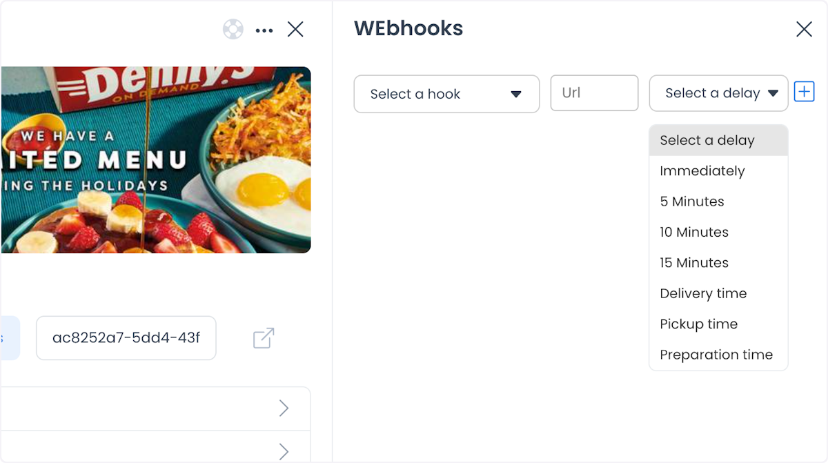 Completed webhook configuration