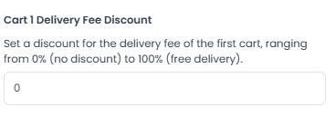 Campo Cart 1 Delivery Fee Discount