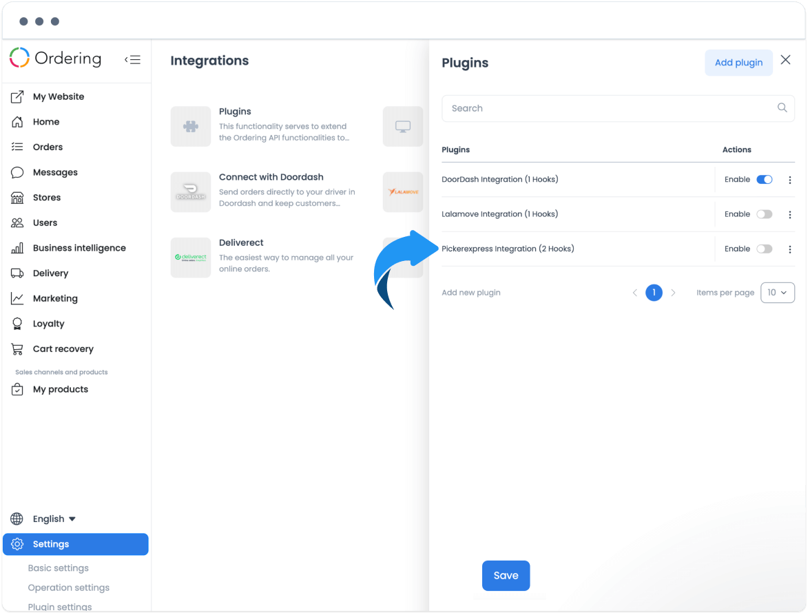 PickerExpress plugin entry shown after it is added
