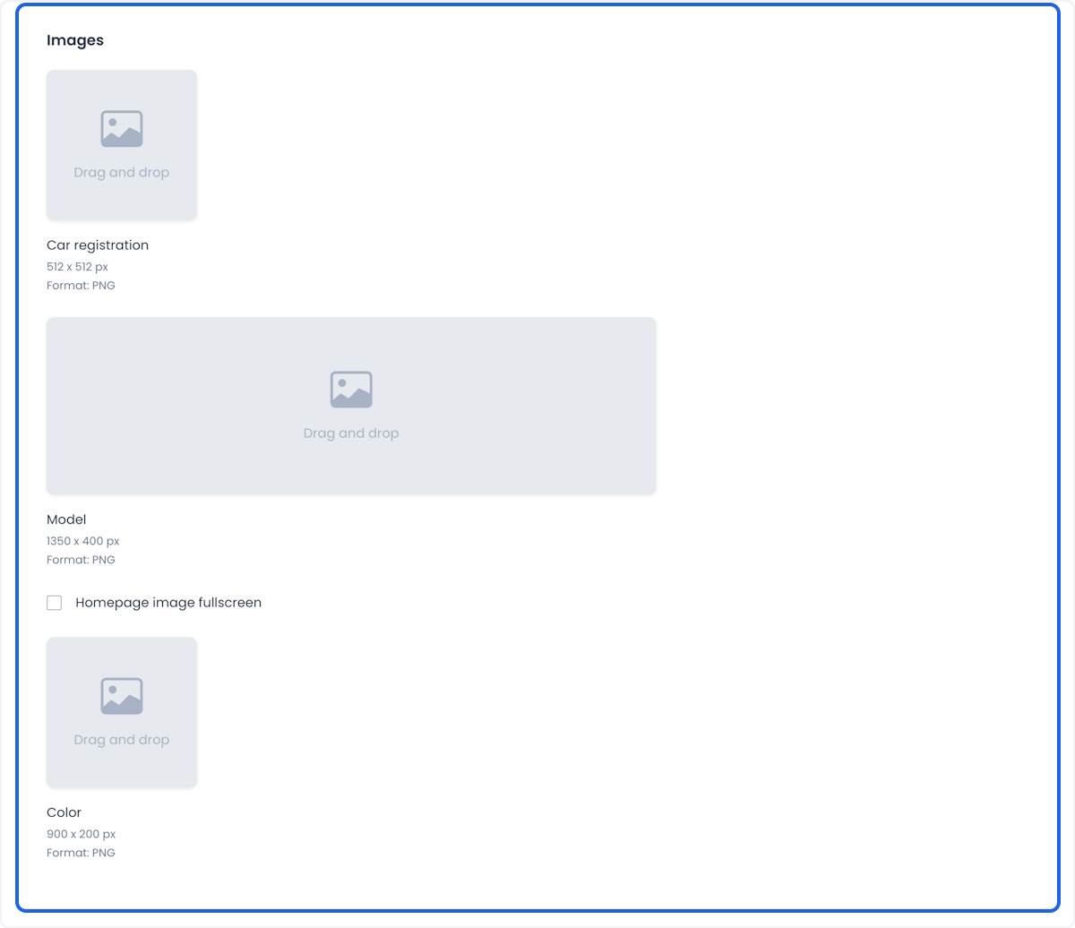 Advanced image and favicon settings