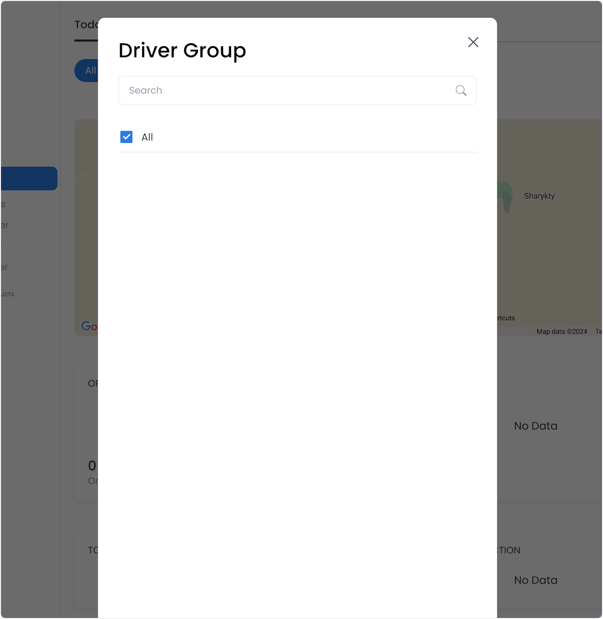 Filtro Driver group ilustrativo